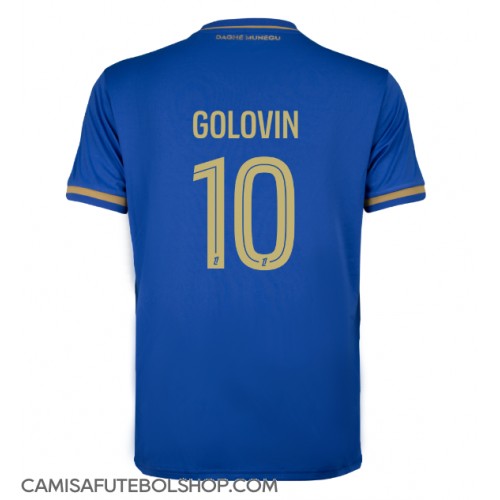 Camisa de time de futebol AS Monaco Aleksandr Golovin #10 Replicas 2º Equipamento 2025-26 Manga Curta